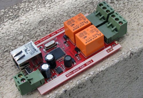 LAN Ethernet IP 2 Relay board, Ethernet 2 Relay controller module, WEB server