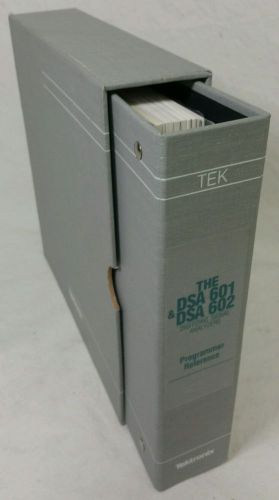Tektronics  DSA 601 &amp; 602 Programmer Reference w/ Learning By Example Software