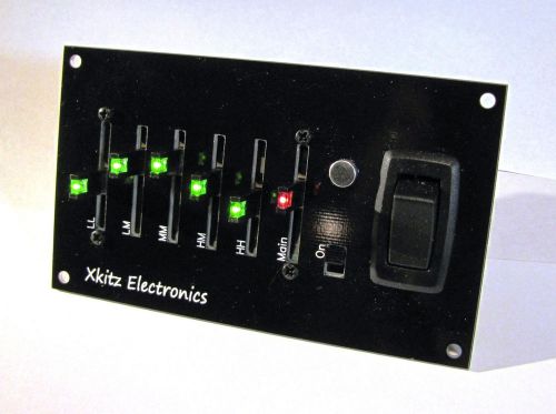Control panel for xkitz light organs - electronic kit for sale