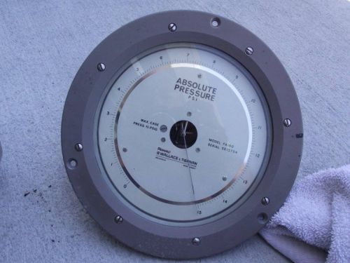 Wallace &amp; tiernan absolute pressure psi gauge fa160 - parts/repair for sale