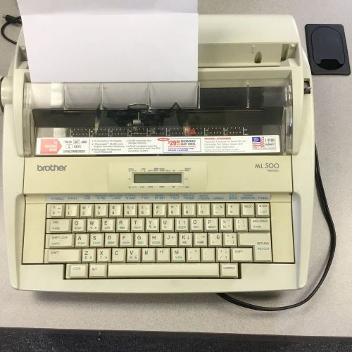 BROTHER ML500 MEMORY ELECTRIC TYPEWRITER