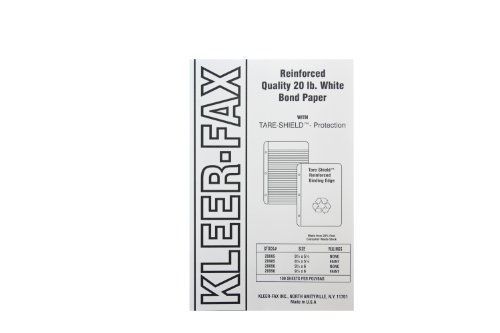 Kleer Fax Kleer-Fax Tare-Shield Mylar Reinforced Filler Paper, 5/16 Inch Ruled,