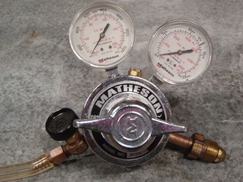 Matheson pressure regulator model 8h580, nitrogen argon helium krypton xenon for sale