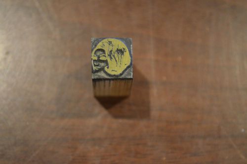 Vintage Letterpress 1960&#039;s Groovy Gal Wood Cut Printing Block