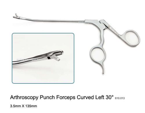 New 3.5X135mm Arthroscopy Punch Forceps Curved Left