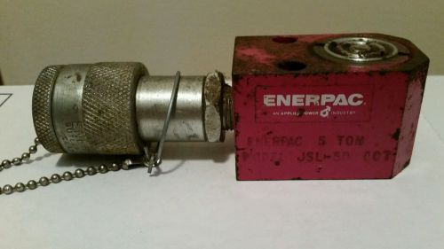 Enerpac Hydraulic Cylinder JSL-50 OC7 5 Ton Ram Jack Nice used with fitting cap