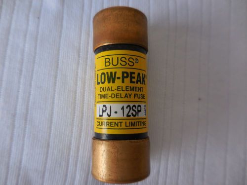 A Box of 10 BUSSMANN P/N LPJ-12SP LOW-PEAT CLASS J TIME DELAY CURRENT LIMIT.