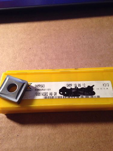 SNMP 643 SNMP 19 06 12 k313 kennametal inserts1 pk of 5