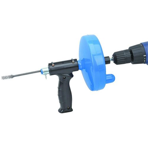 25 Ft. Drain Cleaner With Drill Attachment Clog Remover Unclog Toilet Pipes