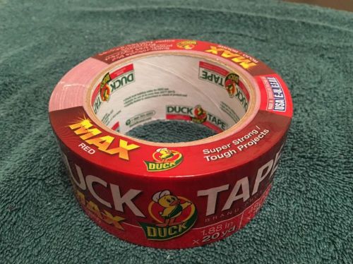 DUCK MAX BRAND Duct Tape RED Single Roll