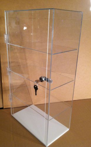 Acrylic  display case 12 x 7 x 22.5 countertop locking (different shelf spacing) for sale