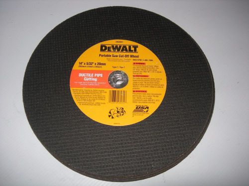 Dewalt DW8031 Abrasive Cut Off Chop Saw Blade Wheel Qty. of 8