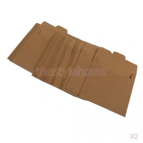 2x 50 Wholesale Brown Envelopes for Greeting Cards Party Invitations Crafts