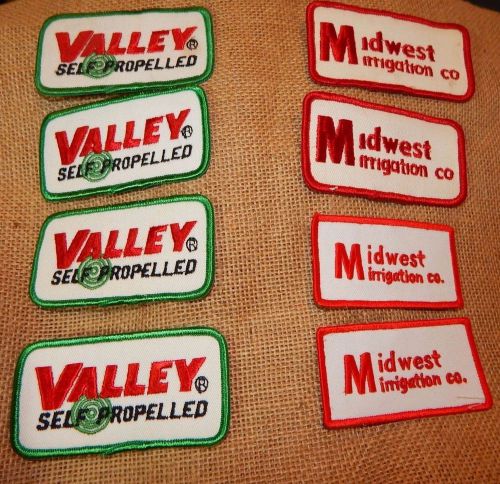 8 irrigation patches Midwest Irrigation Co. &amp; Valley Self Propelled Red &amp; green