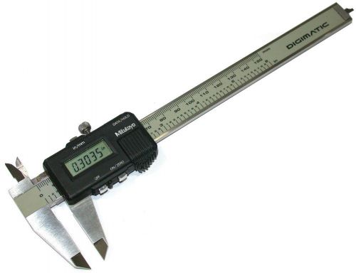 Mitutoyo 0-6&#034; (150mm) .0005&#034;/.01mm cd-6&#034; digimatic vernier calipers 500-321 for sale
