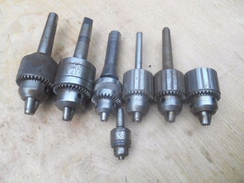 DRILL CHUCK LOT , JACOBS , OTHERS , LOT OF 7