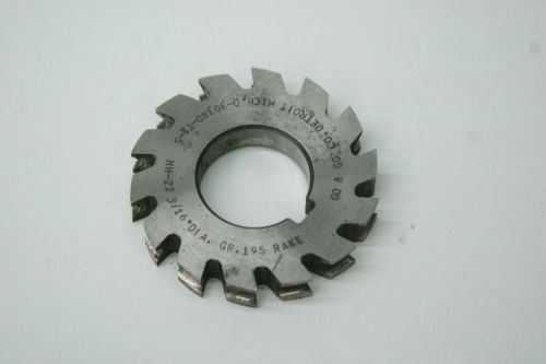 Concave Stright Tooth Milling Cutter 2-1/4 x 3/16 x 1 HS USA