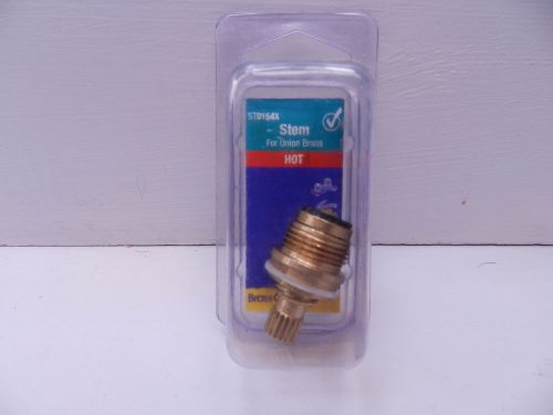 Brass Craft Service Parts ST0154X Union Brass Faucet Stem Hot E