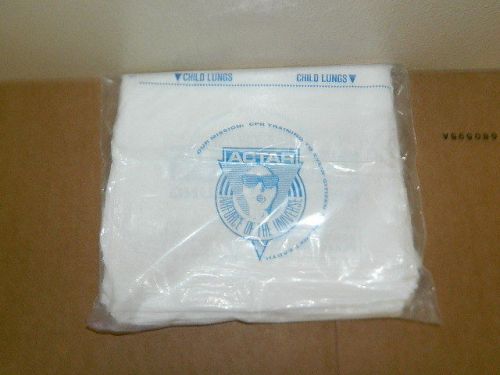 New 100-pack of actar 911 disposable cpr lungs cadet squadron emt for sale