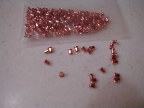 Hollow copper rivets for pcb gnd on m/w boards 200 pcs for sale
