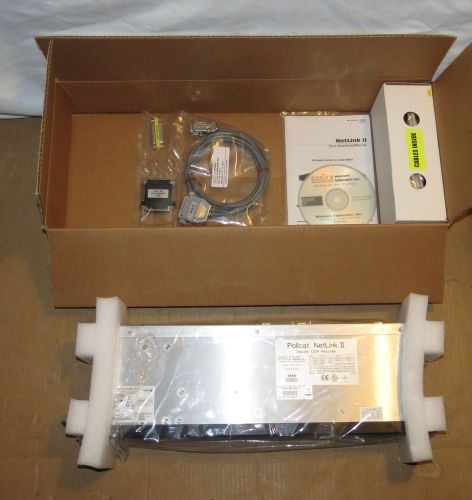 New  wti pollcat netlink ii secure cdr recorder buffer w/ software &amp; accessories for sale