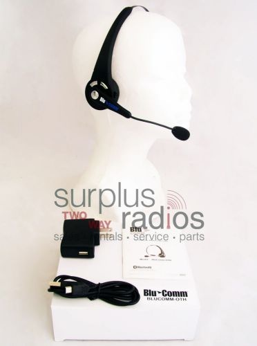 Bluetooth single ear headset for cell phone motorola radio cp200 xpr6550 ht1250 for sale