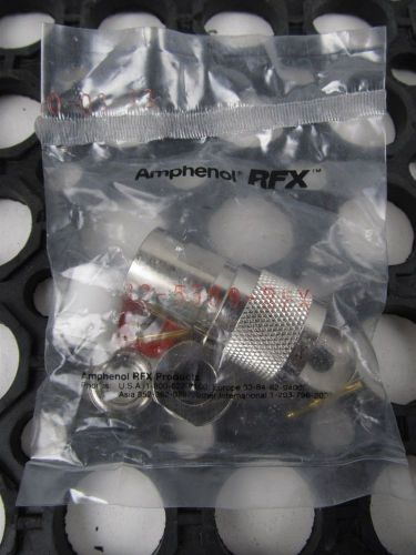 New! amphenol rf 82-5589-rfx twinaxial 78 ohm clamp srt plug twin male connector for sale