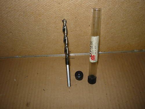 SOLID CARBIDE DRILL 11/32&#034;DIAx2-3/4&#034;FL LGTH PARBLC FLUTE 1/4&#034;SHK 3FLATS NEW USA