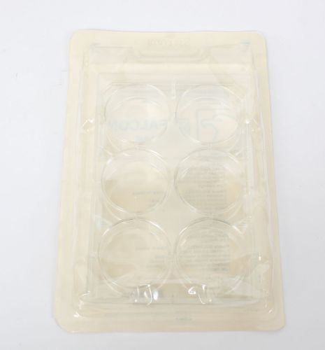 New! Lot of 18 Falcon 6 Well Tissue Culture Plate with Lid Deep Well 3046