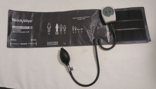 Welch Allyn Large Adult 12 Blood Pressure Cuff and Sphygmomanometer