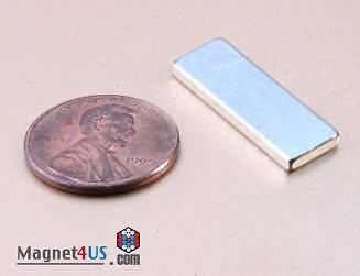 6pcs hobbies craft fridge magnet Rare earth Neodymium Block 1&#034;x 3/8&#034; x1/16&#034;thick