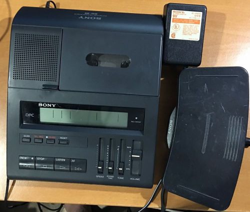SONY BM-89T Standard Cassette Transcriber  SET Includes foot pedal, AC Adapter