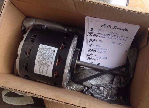 New a.o. smith fsp4026s 1/4hp 115v  fan blower motor f48h21a01 1050 rpm s88-427 for sale