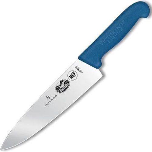 Victorinox 40451 Chef&#039;s Knife 8&#034; blade 2&#034; width at handle blue Pro handle