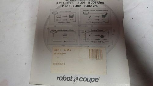 ROBOT COUPE 27555 2MM SLICER DISC FOR R101 R201 R301 R302 R401 R402 CL30