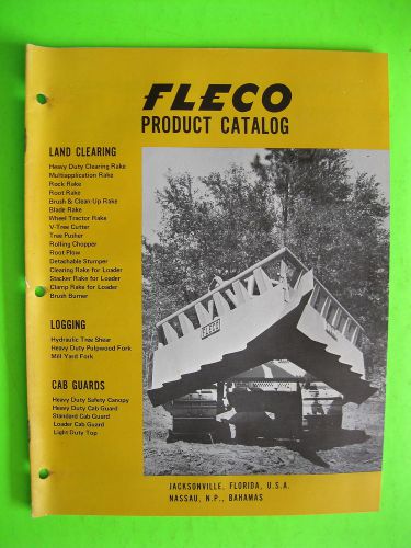 Fleco Land Clearing, Logging, Cab Guard Brochure Product Catalog