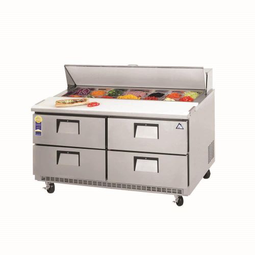 New everest refrigeration epbnr2-d4 drawered sandwich prep table for sale