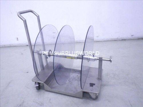 PORTABLE STAINLESS STEEL CART FOR LABELLING ROLL LABELLING MACHINE LABELLER
