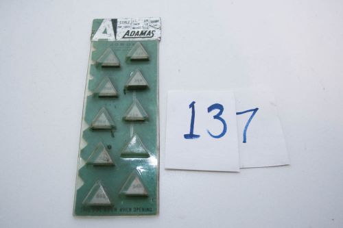 Adamas TBP-12P22 IC = 3/8 Thick = 1/8  Inserts 9 Pieces