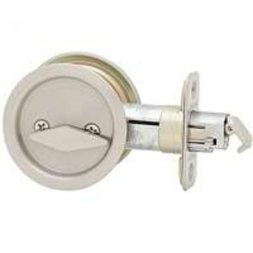 Non-handed round door lock, satin nickel kwikset locks / latches 335 15 rnd for sale