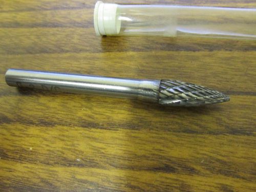 Carbide Burr (SG-2) Pointed Tree - Double Cut - 5/16 x 5/8 Head Dia.