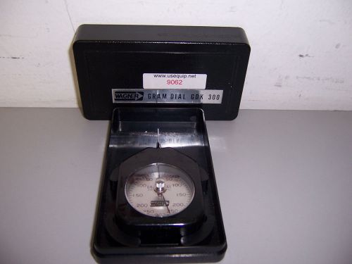 9062 wagner gdk300 gram dial tension meter in case 300 x 5 gram for sale