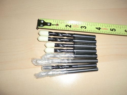 LOTS NEW Drill Bits CARBIDE COOLANT 8 PCS MAX SIZE (9)