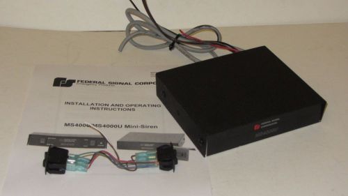 Federal Signal MS4000U 100 Watt Mini Siren Amplifier - No Reserve!
