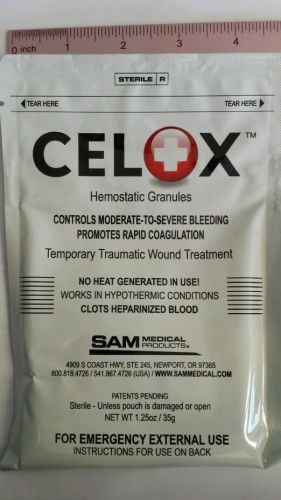Celox 35g Pack Stops Bleeding Fast Wound Trauma Bandage First Aid Kit Military