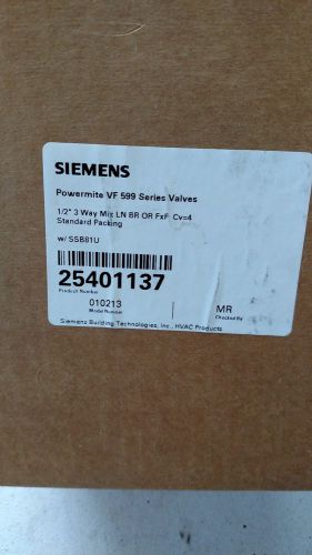 Nib siemens powermite vf99 series valve 254-01137 for sale