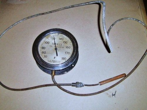 Vintage trerice dial thermometer 30 to 180 degrees for sale
