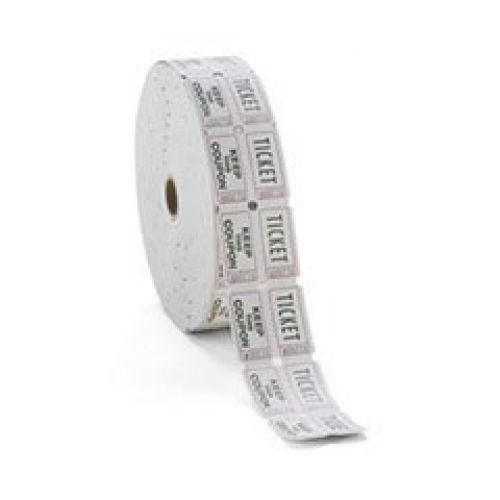 Generations consecutively numbered double ticket roll, white, 2000 tickets per for sale