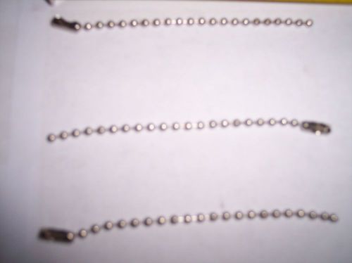 300 BEADED KEY CHAINS 4 INCH LONG 2.4MM NICKLE PLATED LOCKSMITH BULK LOT DEAL