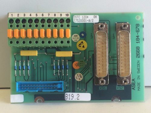 GUARANTEED GOOD USED ABB COMMUNICATION CONNECTION  BOARD DSTC-120 575200001-A/2